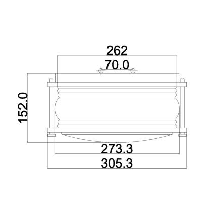 Kichler - Vanjsko svjetlo ASHLANDBAY 1xE27/60W/230V IP44 brončano