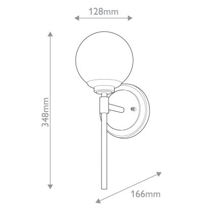Kichler - LED Zidna svjetiljka za kupaonicu BENNO 1xG9/3W/230V IP44 mesing