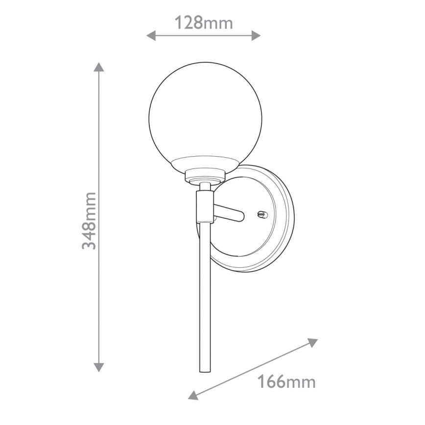 Kichler - LED Zidna svjetiljka za kupaonicu BENNO 1xG9/3W/230V IP44 mesing