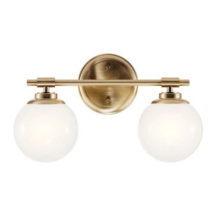 Kichler - LED Zidna svjetiljka za kupaonicu BENNO 2xG9/3W/230V IP44 mesing
