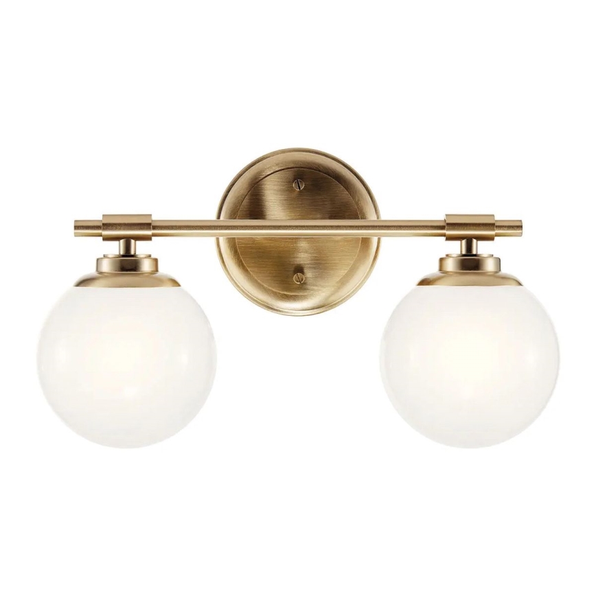 Kichler - LED Zidna svjetiljka za kupaonicu BENNO 2xG9/3W/230V IP44 mesing