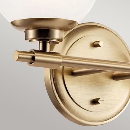 Kichler - LED Zidna svjetiljka za kupaonicu BENNO 2xG9/3W/230V IP44 mesing