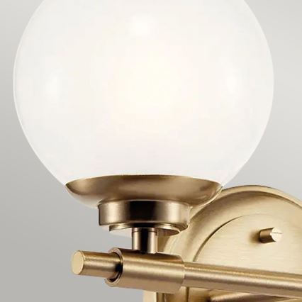 Kichler - LED Zidna svjetiljka za kupaonicu BENNO 2xG9/3W/230V IP44 mesing