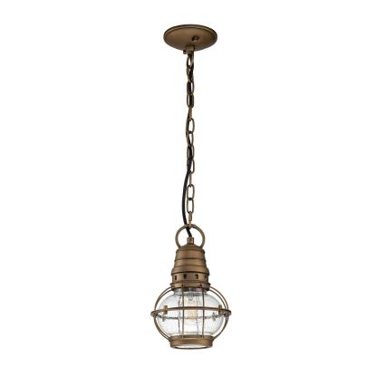 Kichler - Vanjski luster na lancu BRIDGE POINT 1xE27/60W/230V IP44 brončani