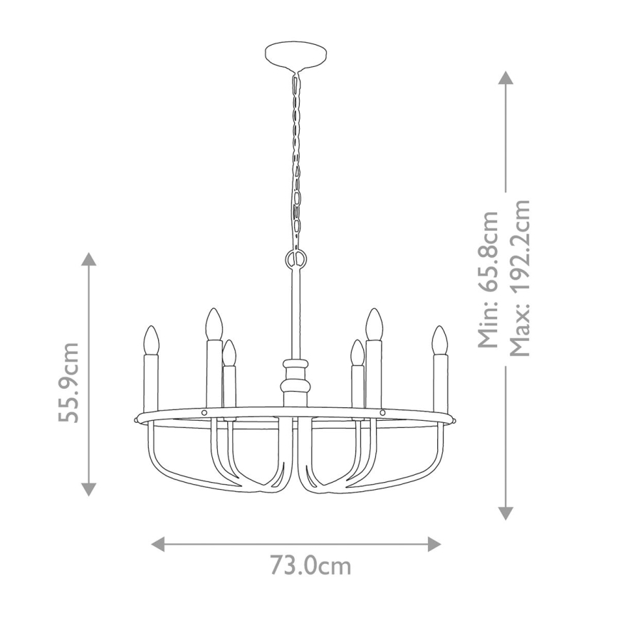 Kichler - Luster na lancu CAPITOL HILL 6xE14/40W/230V