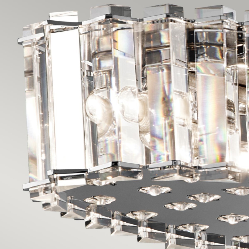 Kichler - LED Luster na sajli za kupaonicu CRYSTAL SKYE 12xG9/3W/230V IP44