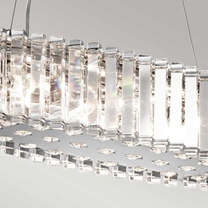 Kichler - LED Luster na sajli za kupaonicu CRYSTAL SKYE 8xG9/3W/230V IP44
