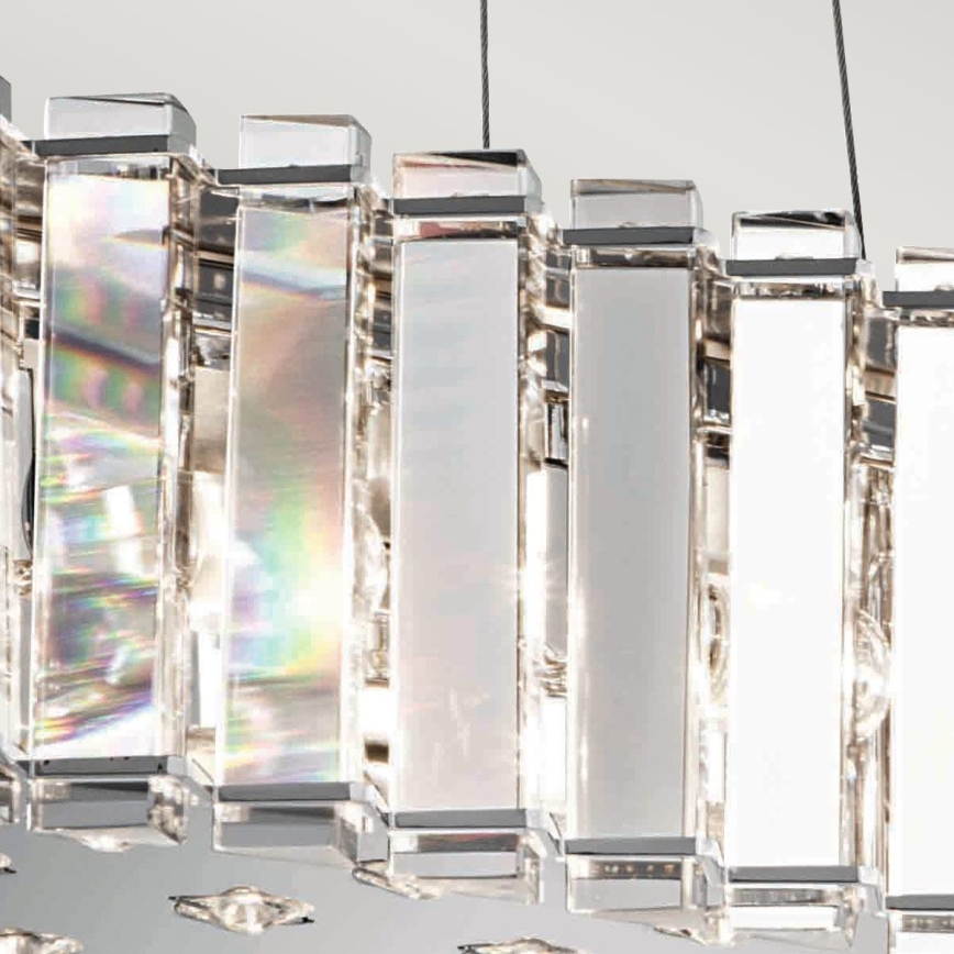 Kichler - LED Luster na sajli za kupaonicu CRYSTAL SKYE 8xG9/3W/230V IP44