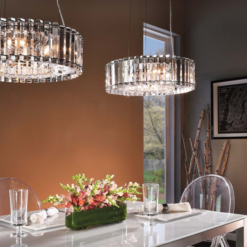 Kichler - LED Luster na sajli za kupaonicu CRYSTAL SKYE 8xG9/3W/230V IP44