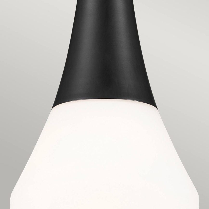 Kichler - Luster na šipci DEELA 1xE27/60W/230V ø 17,8 cm crna