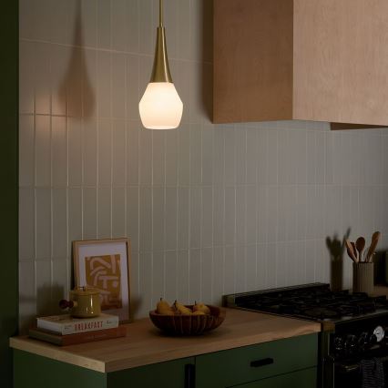 Kichler - Viseći luster DEELA 1xE27/60W/230V pr. 17,8 cm mesing