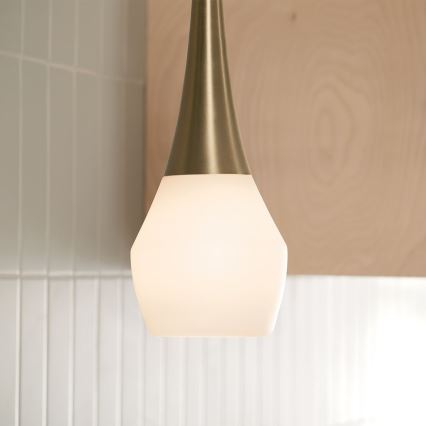 Kichler - Viseći luster DEELA 1xE27/60W/230V pr. 17,8 cm mesing