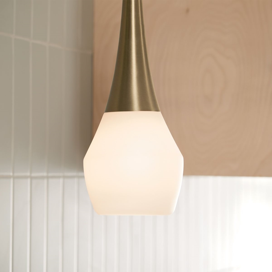 Kichler - Viseći luster DEELA 1xE27/60W/230V pr. 17,8 cm mesing