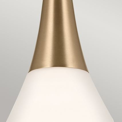Kichler - Viseći luster DEELA 1xE27/60W/230V pr. 17,8 cm mesing