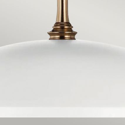 Kichler - Luster na lancu DELAROSA 1xE27/60W/230V bijela/mesing
