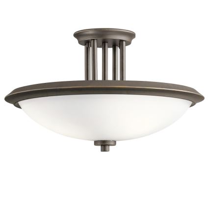 Kichler - Nadgradni luster DREYFUS 3xE27/60W/230V brončana