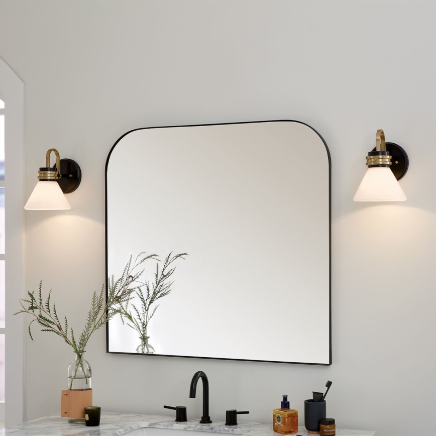 Kichler - LED Zidna lampa za kupaonicu FARUM 1xG9/3W/230V IP44 crna/mesing