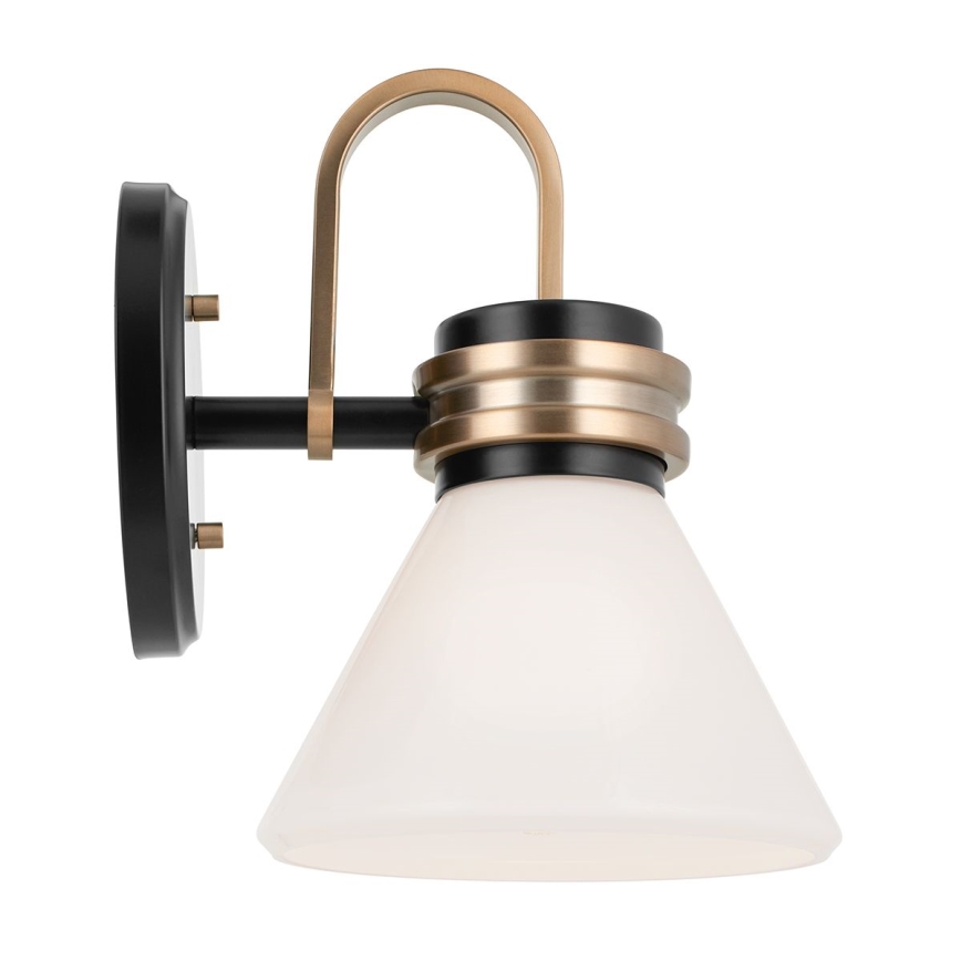 Kichler - LED Zidna lampa za kupaonicu FARUM 1xG9/3W/230V IP44 crna/mesing