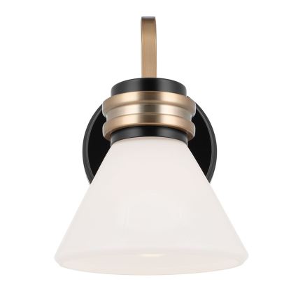 Kichler - LED Zidna lampa za kupaonicu FARUM 1xG9/3W/230V IP44 crna/mesing