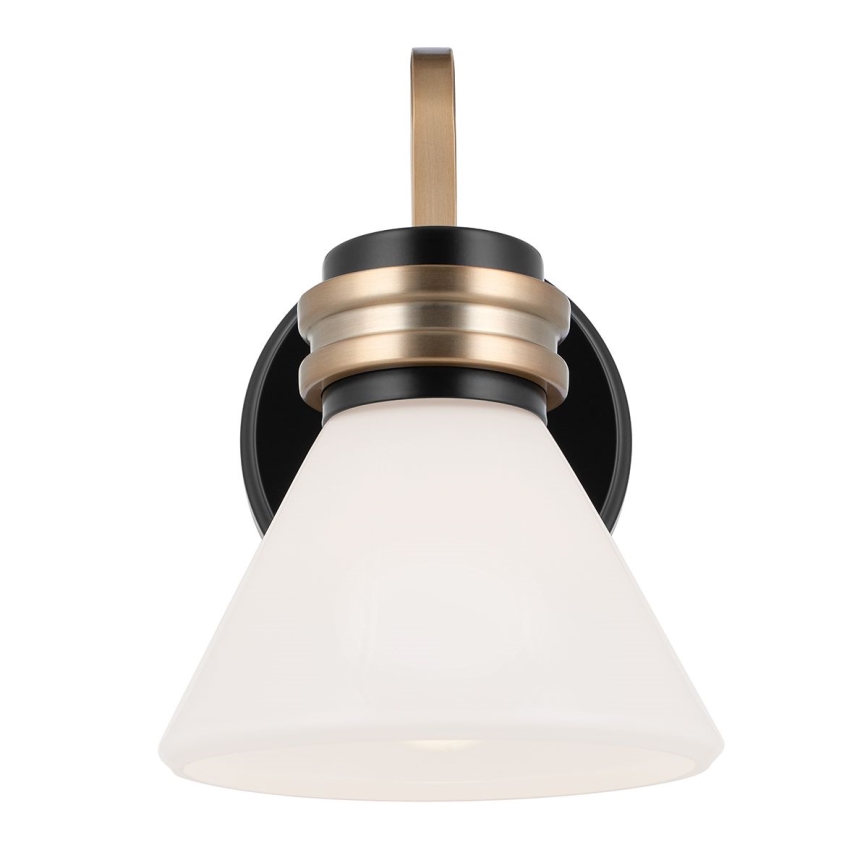 Kichler - LED Zidna lampa za kupaonicu FARUM 1xG9/3W/230V IP44 crna/mesing