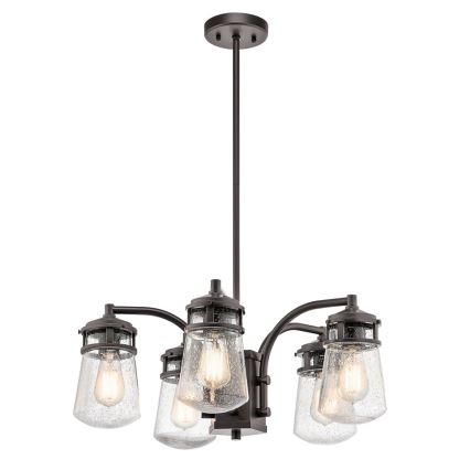 Kichler - Vanjski viseći luster LYNDON 5xE27/60W/230V IP44