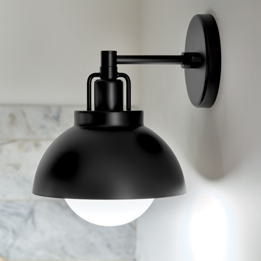 Kichler - Zidna lampa NIVA 1xE27/40W/230V crna