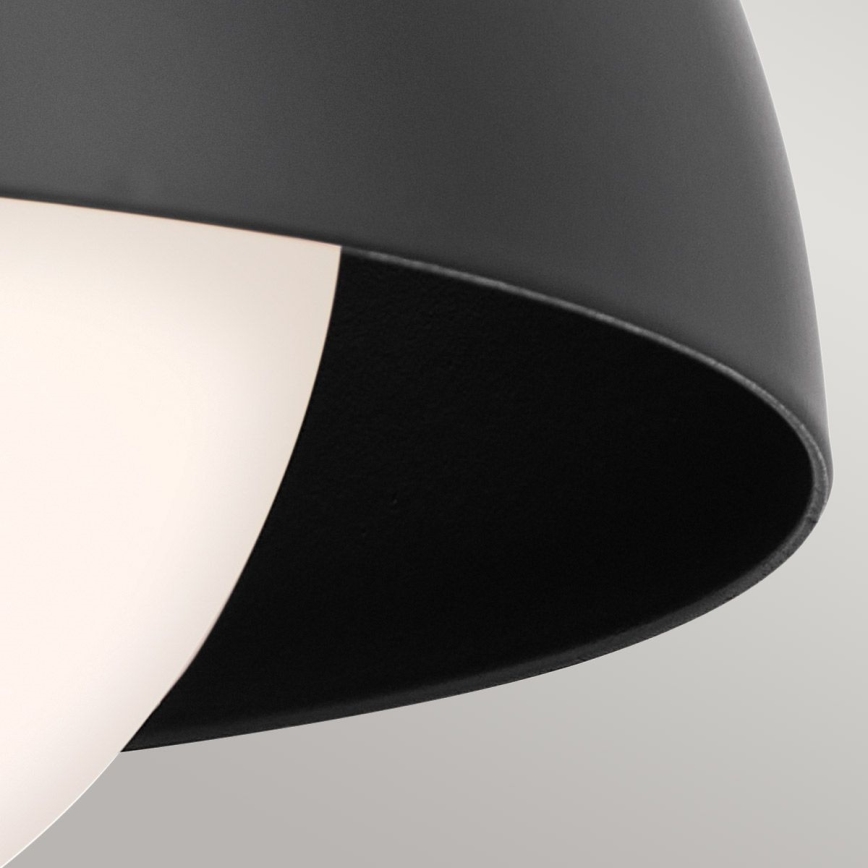 Kichler - Zidna lampa NIVA 1xE27/40W/230V crna