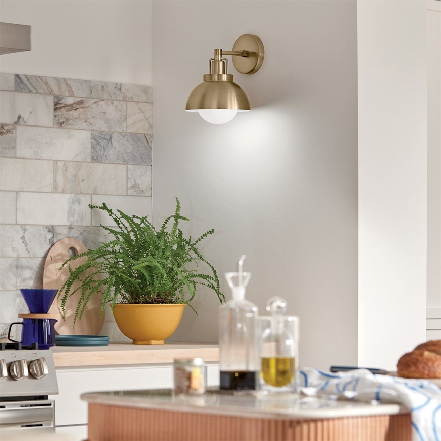 Kichler - Zidna lampa NIVA 1xE27/40W/230V mesing