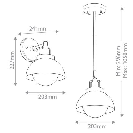 Kichler - Zidna lampa NIVA 1xE27/40W/230V mesing