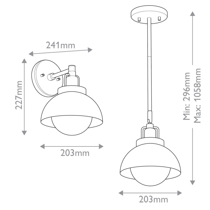 Kichler - Zidna lampa NIVA 1xE27/40W/230V mesing