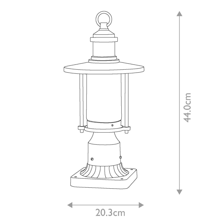 Kichler - Vanjska lampa RIVERWOOD 1xE27/60W/230V IP44 crna