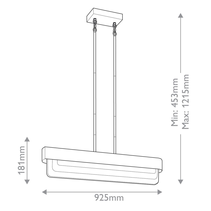 Kichler - LED luster na šipci SERENE LED/40W/230V zlatna