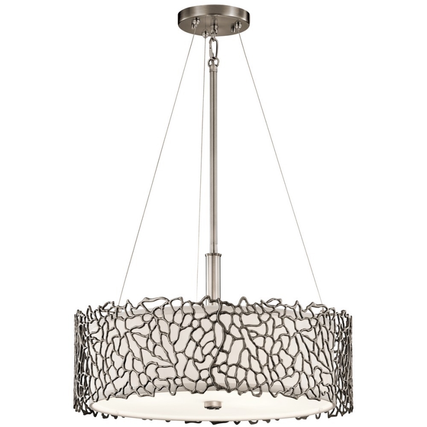 Kichler - Viseći luster SILVER CORAL 3xE27/100W/230V mat krom