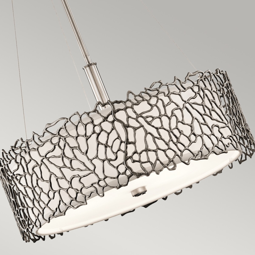 Kichler - Viseći luster SILVER CORAL 3xE27/100W/230V mat krom
