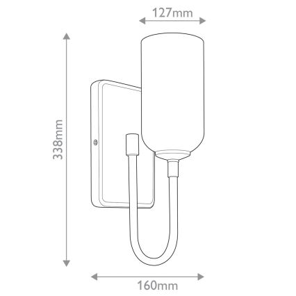 Kichler - LED zidno svjetlo za kupaonicu SOLIA 1xG9/3W/230V IP44 matni krom