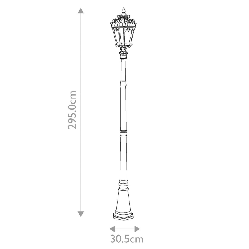 Kichler - Vanjska lampa TOURNAI 3xE14/60W/230V IP44