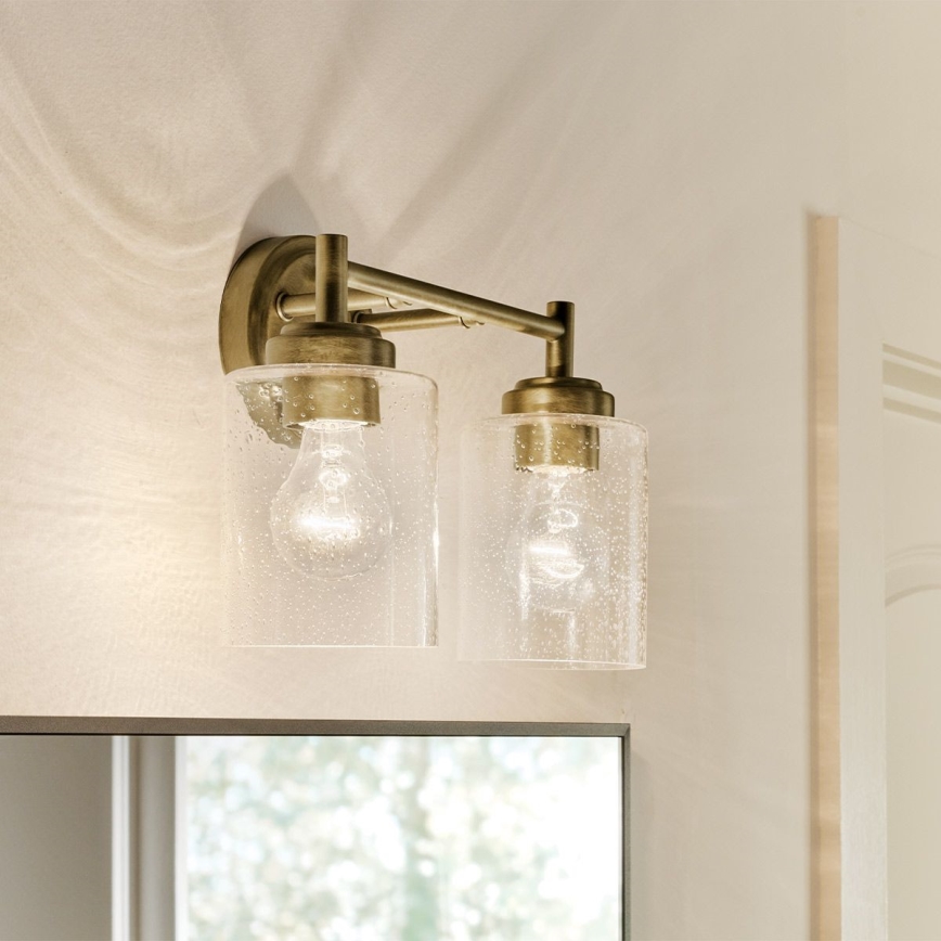 Kichler - Zidna lampa WINSLOW 2xE27/60W/230V mesing