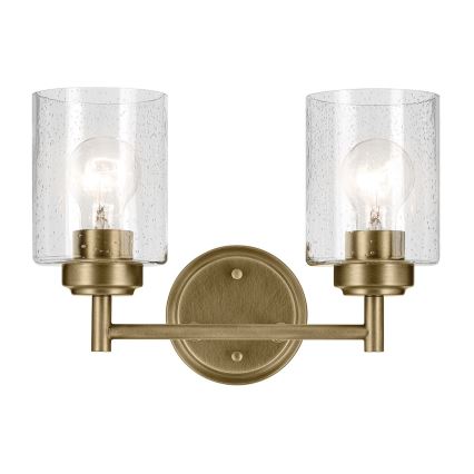 Kichler - Zidna lampa WINSLOW 2xE27/60W/230V mesing