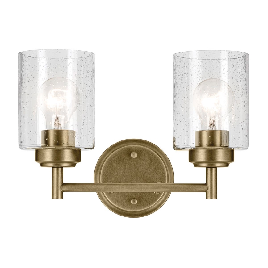 Kichler - Zidna lampa WINSLOW 2xE27/60W/230V mesing