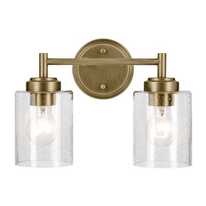 Kichler - Zidna lampa WINSLOW 2xE27/60W/230V mesing