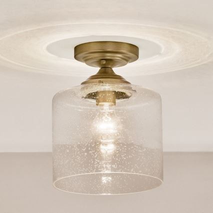 Kichler - Stropna svjetiljka WINSLOW 1xE27/60W/230V pr. 21,6 cm mesing