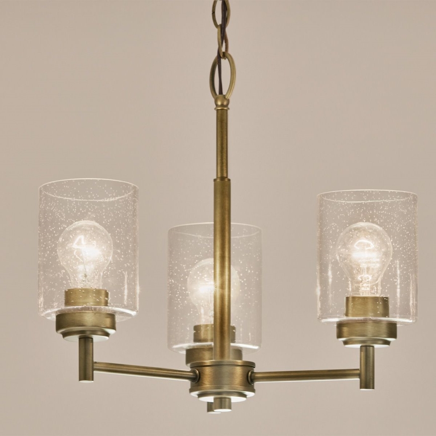 Kichler - Luster na lancu WINSLOW 3xE27/60W/230V pr. 45,8 cm mesing