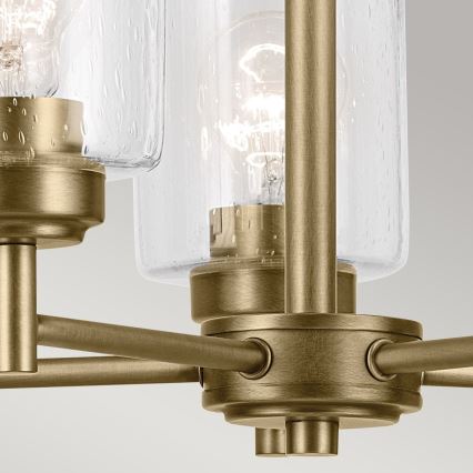 Kichler - Luster na lancu WINSLOW 5xE27/60W/230V pr. 50,2 cm mesing