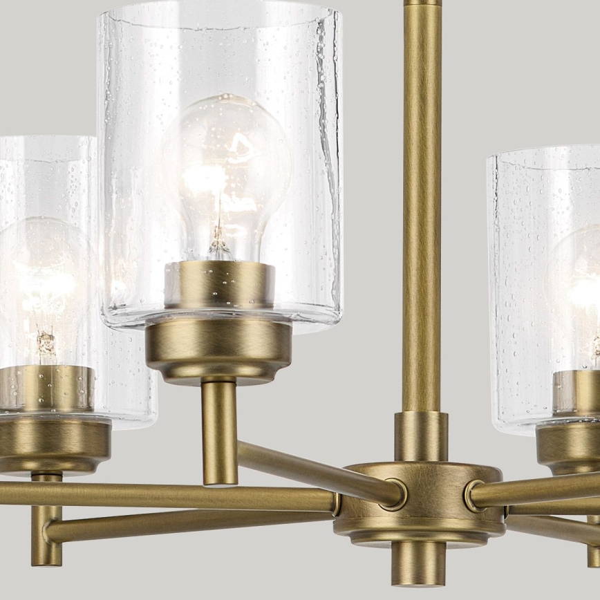 Kichler - Luster na lancu WINSLOW 6xE27/60W/230V pr. 66 cm mesing