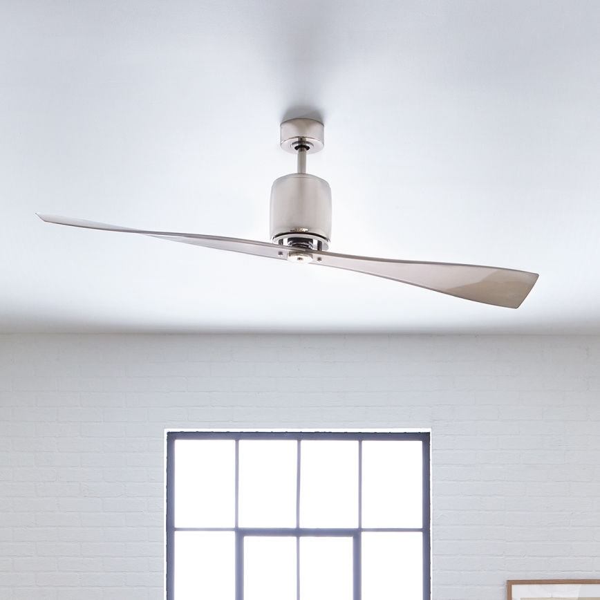 Kichler - Stropni ventilator FERRON sjajni krom + daljinski upravljač