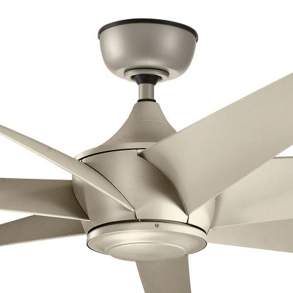 Kichler - Stropni ventilator LEHR IP44 + daljinski upravljač