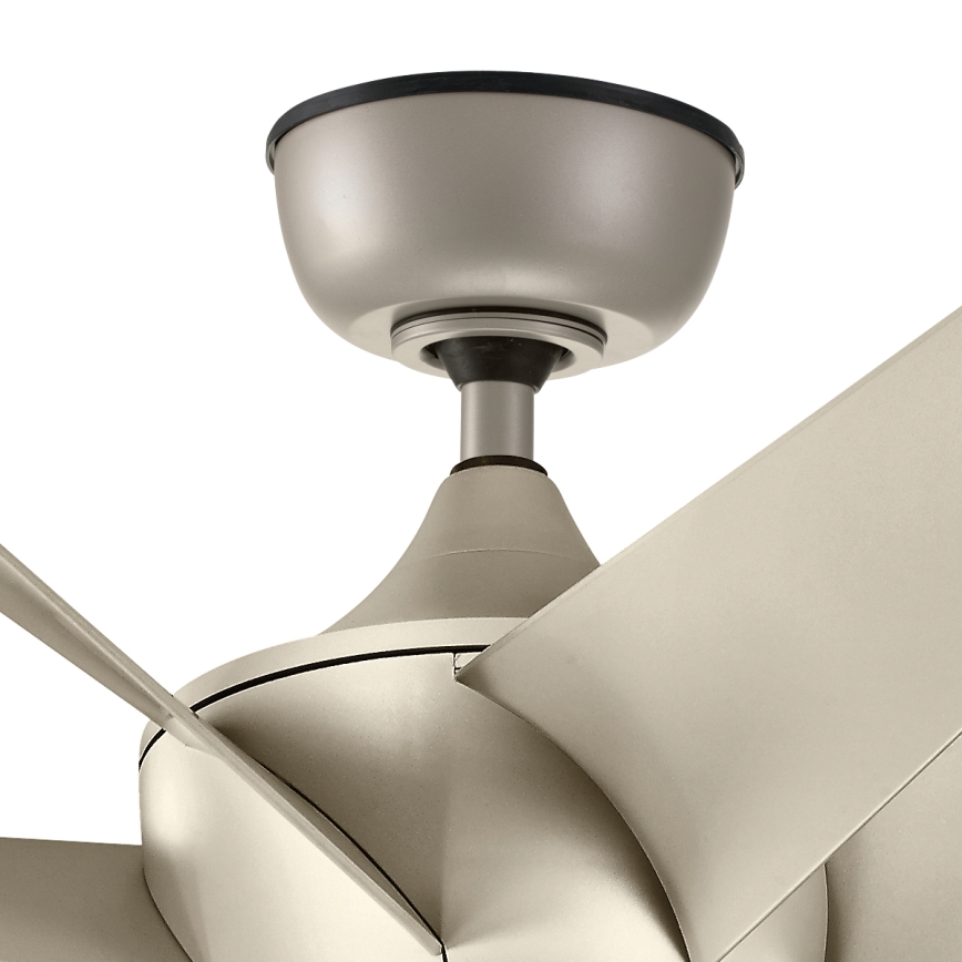 Kichler - Stropni ventilator LEHR IP44 pr. 137 cm + daljinski upravljač