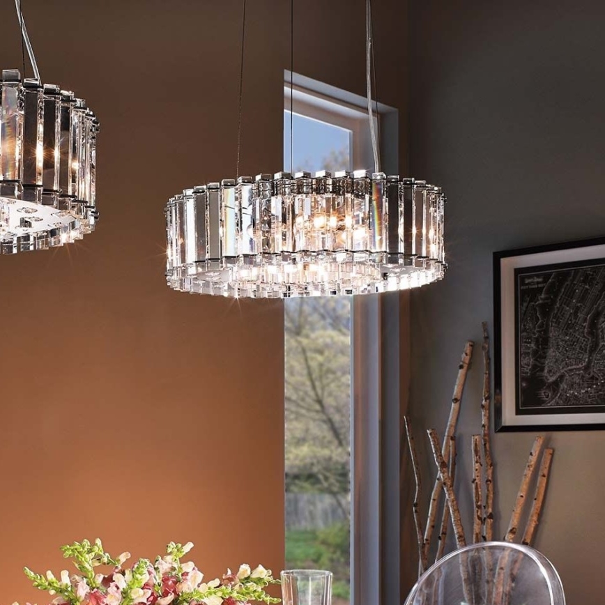 Kichler - LED Luster na sajli za kupaonicu CRYSTAL SKYE 8xG9/3W/230V IP44