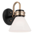 Kichler - LED Zidna lampa za kupaonicu FARUM 1xG9/3W/230V IP44 crna/mesing