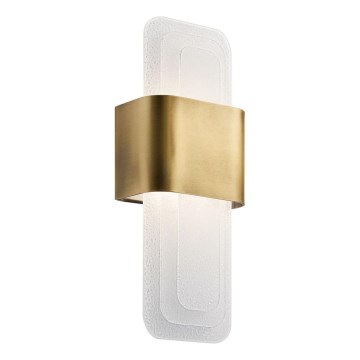Kichler - LED Zidna svjetiljka SERENE LED/16W/230V mesing